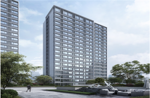 杭州市首座近零能耗住宅建筑临安豪运国际宸锦学府主体结顶